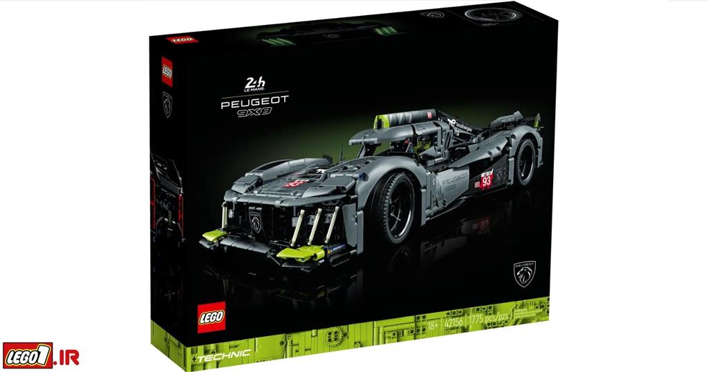 لگو هایپرکار هایبرید پژو مسابقات 24 ساعته لمانز (تکنیک) LEGO PEUGEOT 9X8 24H Le Mans Hybrid Hypercar 42156